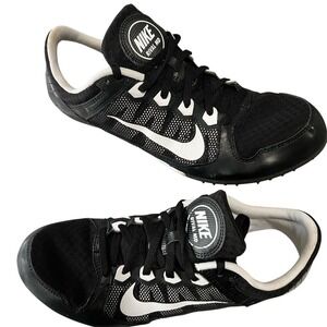 Men's Nike Rival MD racing black lace up shoe. Great condition. Size 10.